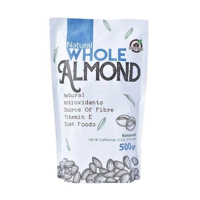 

Natural Whole Almond ( Kacang Almond Natural ) 500 Gr