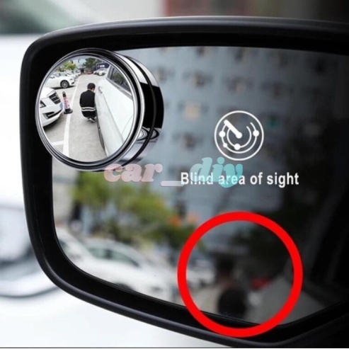 2pcs Kaca Spion Blind Spot Tahan Air Rotasi 360 Derajat Dengan Perekat 3M Untuk Mobil SUV / Truk / Van