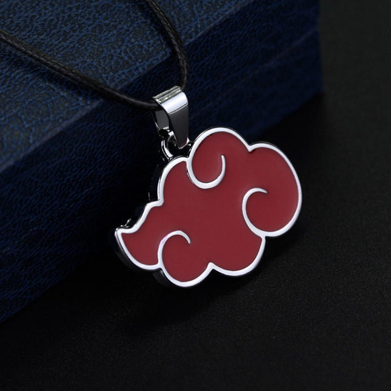 Anime Naruto Sasuke Itachi Akatsuki Cloud Red Pendant Necklace Jewelry New