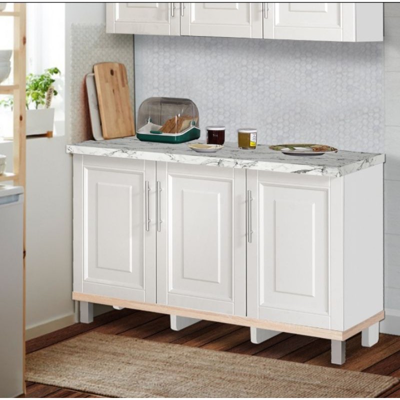 Kitchen Set Lemari Dapur 3 Pintu warna putih Design Simple dan Minimalis KAT 0108 KBT 0108