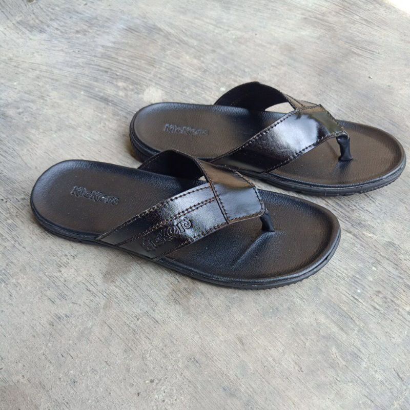 sandal Kickers 04/sandal kulit pria/sandal cowok terbaru/sandal murah/sandal fashion/sandal casual