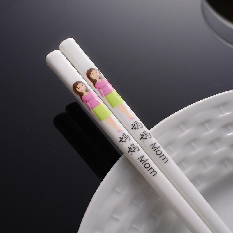 1SET SUMPIT KERAMIK FAMILY CHOPSTICK CERAMIK SET ALAT MAKAN SUMPIT HADIAH SUMPIT BAMBU SUMPIT CINA