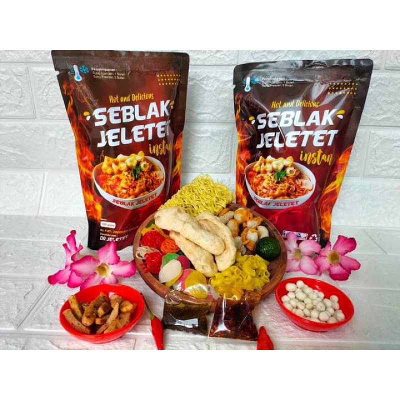 Seblak Instan Kuah /Bumbu Kering/Lengkap Mie Krupuk Siomay/Makaroni/Seblak Jeletet Pedas/Hot Kuah In