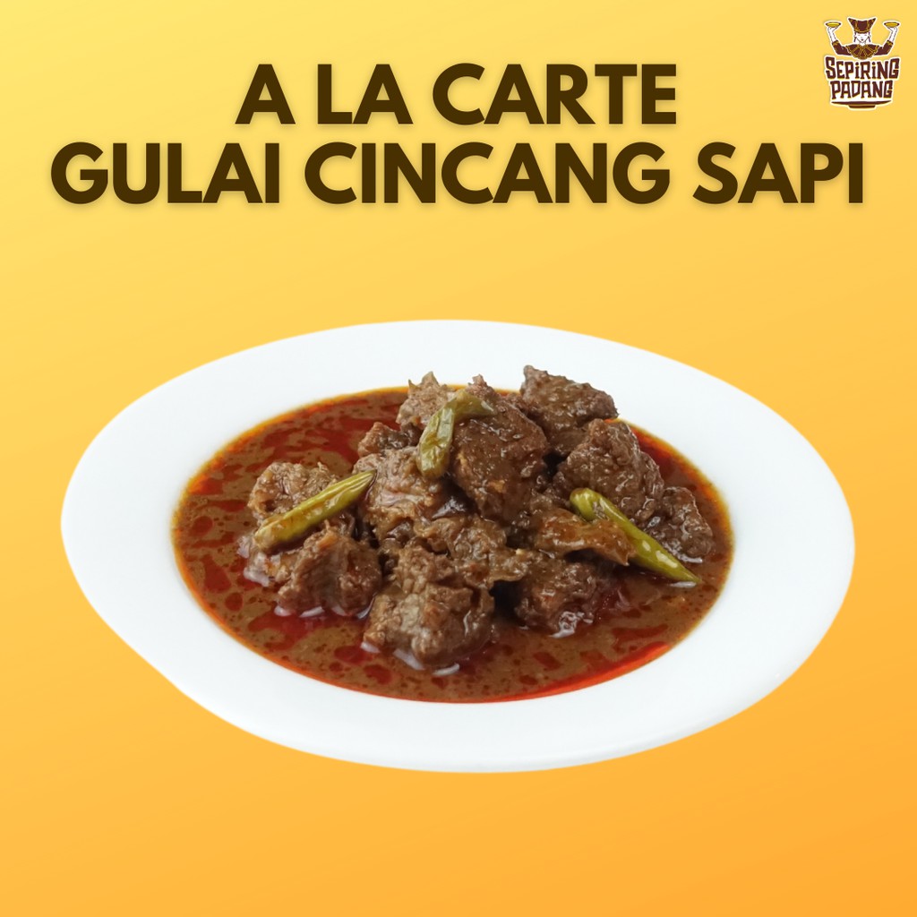 Sepiring Padang Gulai Cincang Sapi Ala Carte Shopee Indonesia