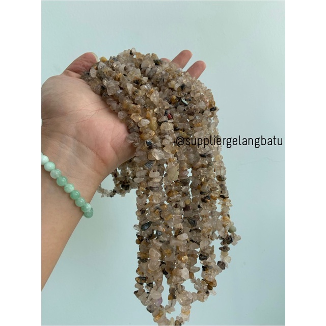 kerikil batu CITRINE KOTOR 1cm bahan akik batu natural kuning aksesori