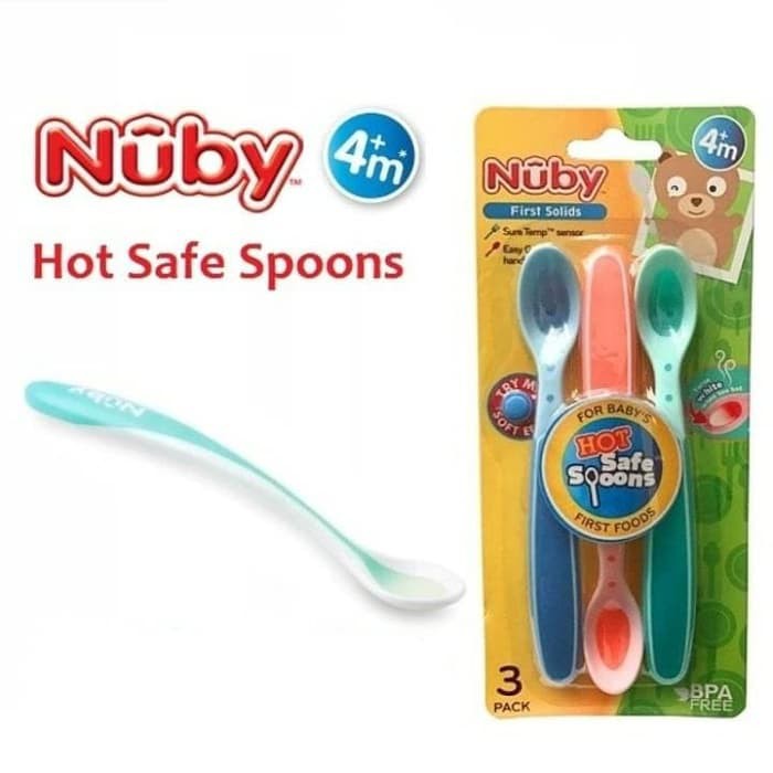 Nuby Hot Safe Safety Spoon 3-pack