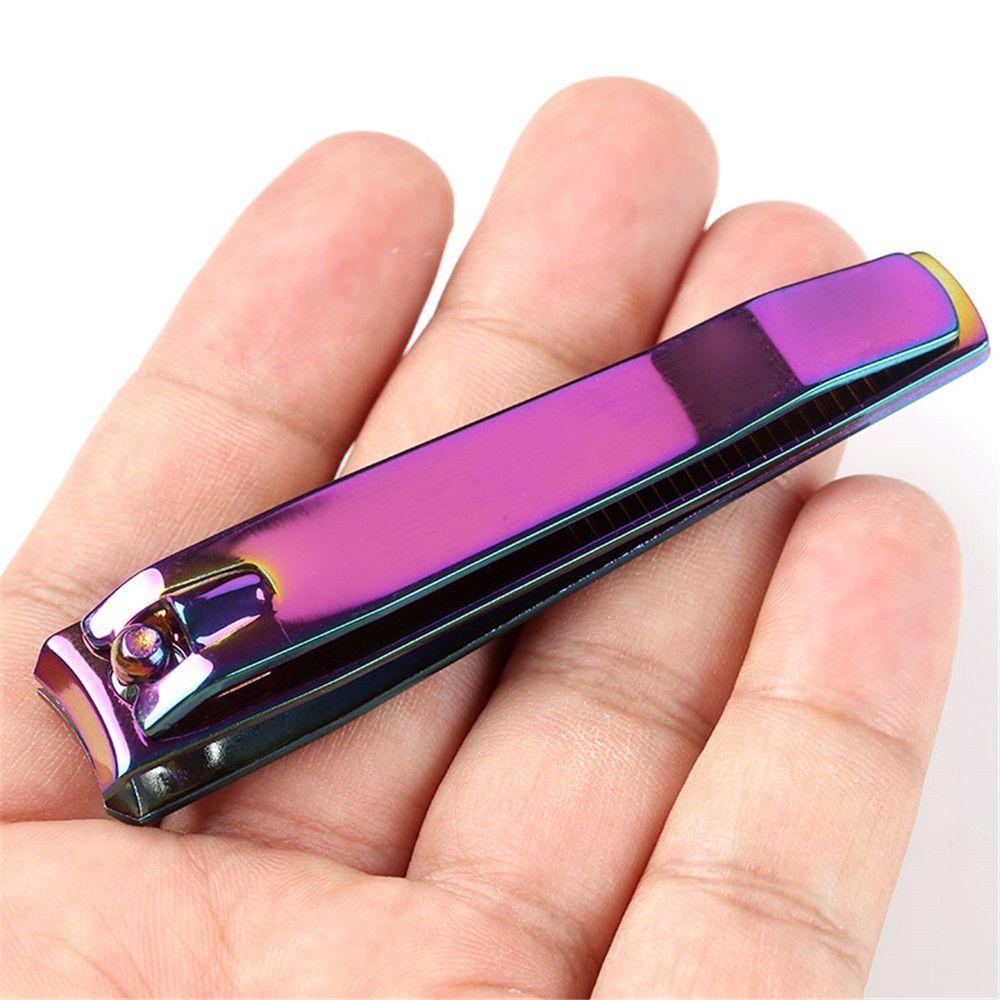 NEEDWAY Nail Trimmer Stainless Steel Rainbow Gunting Manicure Nail Art Pemotong Kuku