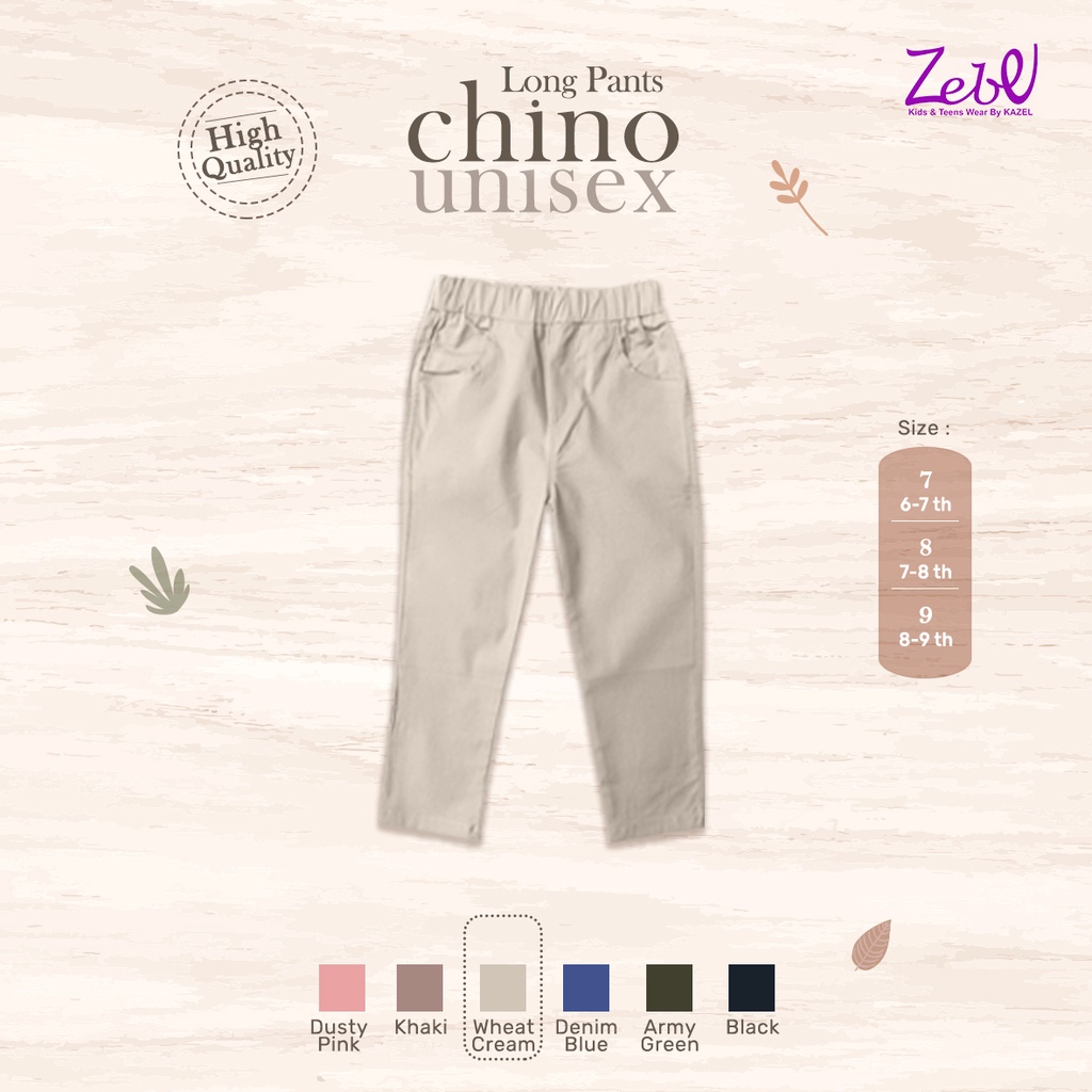 Zebe Long Pants Chino Unisex - New Colour - Celana Panjang