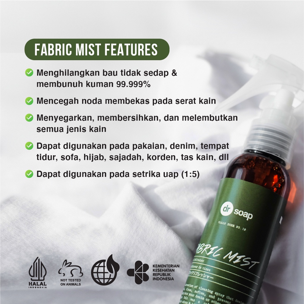 DRS04 DR SOAP FABRIC MIST URBAN SHEE / SERENDIPITY SEMPROTAN ANTI BAKTERI