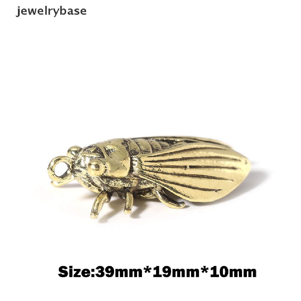 (jewelrybase) Gantungan Kunci Bentuk Cicada Casg Mini Bahan Kuningan Imitasi