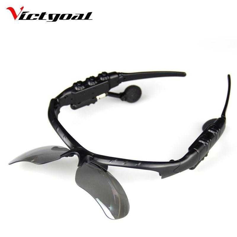 Bergaransi ! VICTGOAL Kacamata Polarized Earphone Bluetooth dengan 5 Lensa - V9100