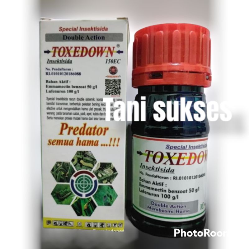 INSEKTISIDA TOXEDOWN 150EC 100ML insektisida eacun hama ulat toxedown 100ml
