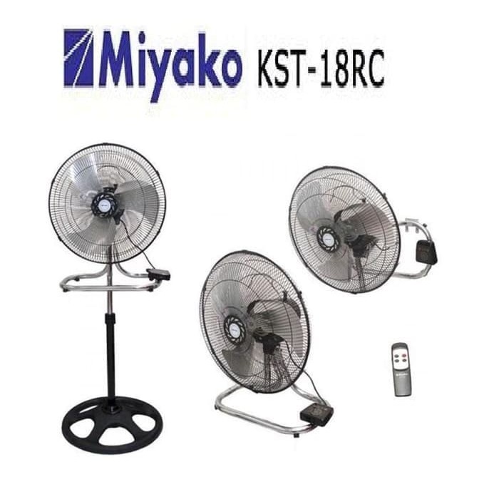 Kipas Angin Miyako Industrial Fan KST 18RC 3in1 Remote