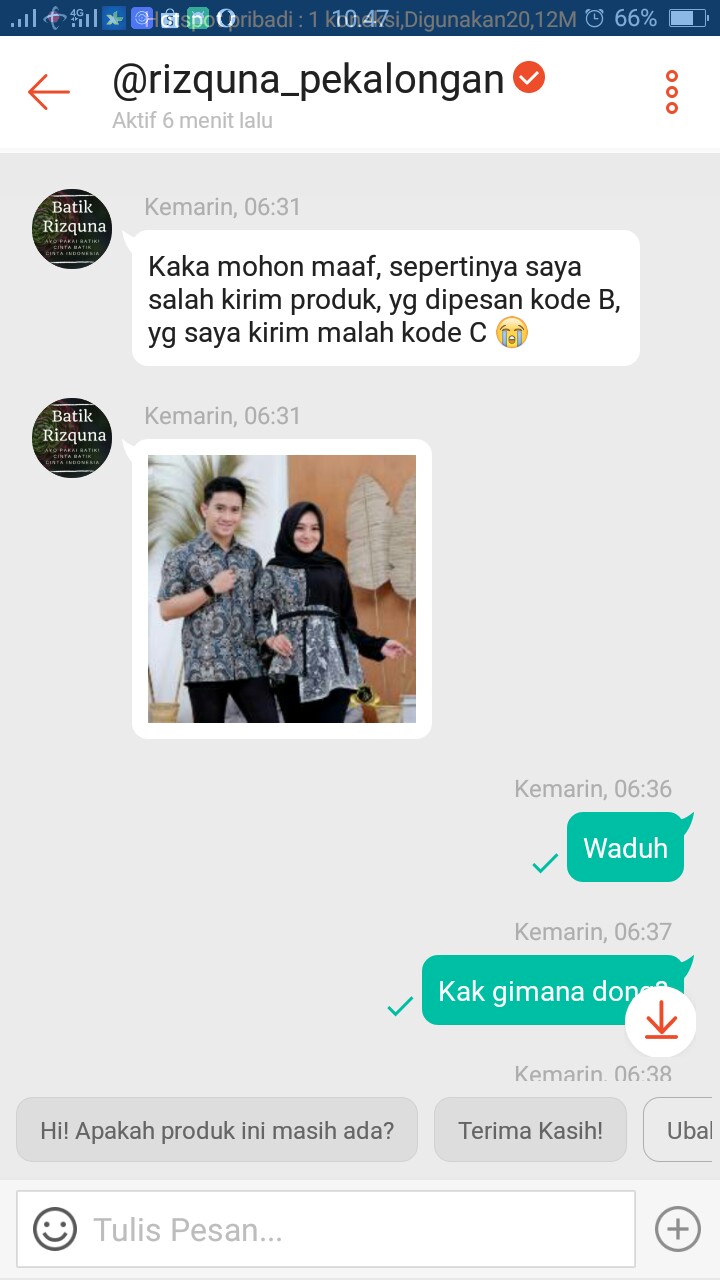 Batik Couple Atasan Blouse Terhits Modern Ready Sampai Xxl