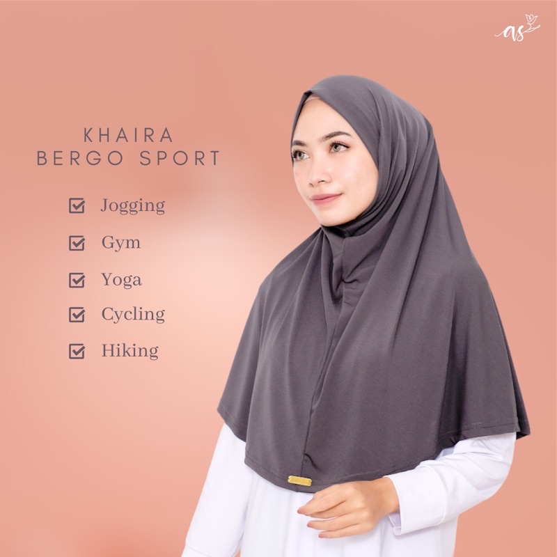 AVALEE SCARF KHAIRA BERGO SPORT  | bergo sport | hijab sport | kerudung olahraga | hijab jersey