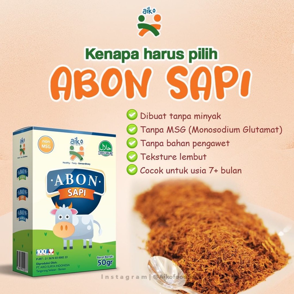 Aiko Abon Halus Rasa Sapi 50g