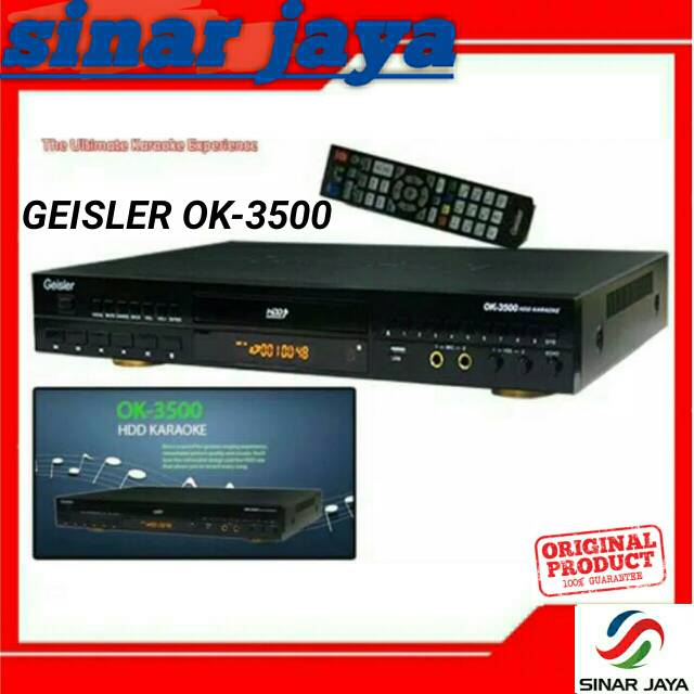DVD KARAOKE GEISLER OK-3500 HDD 2 TB ( ORIGINAL )