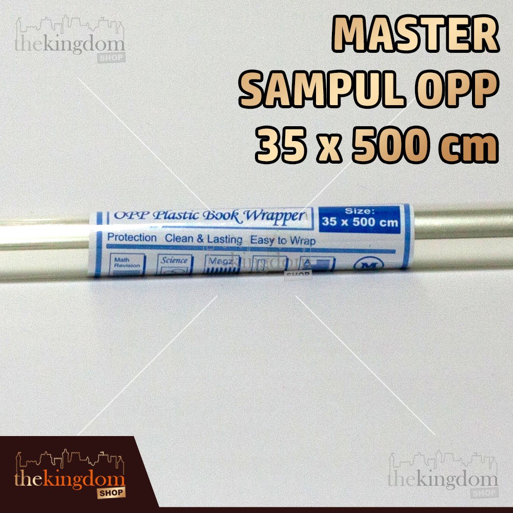 

Master Sampul Mika OPP 35x500cm Roll / 35 x 500 cm / Buku / Plastik