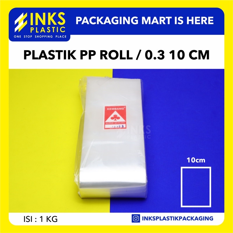 Plastik Pp Kembang Roll 0,3 10 Cm