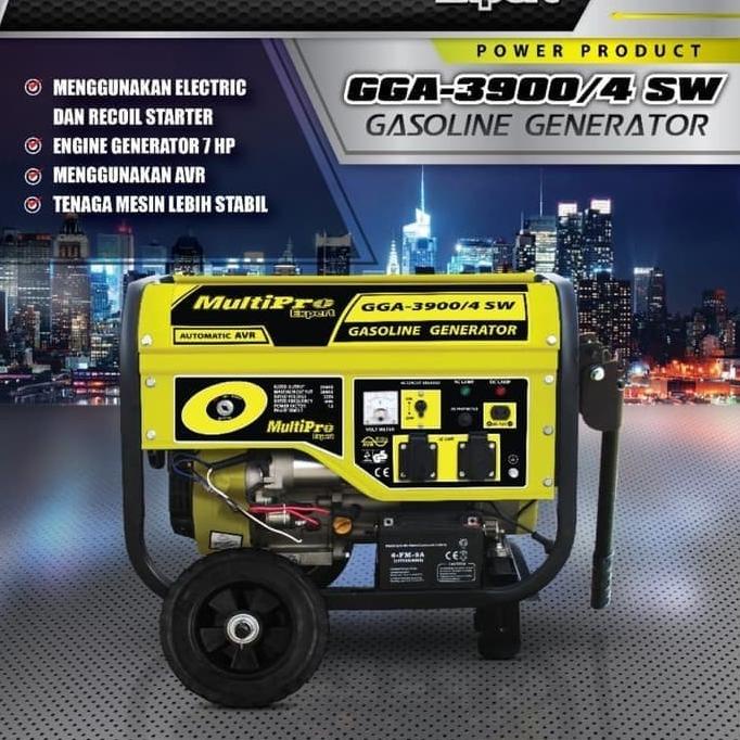 MULTIPRO GGA 3900 mesin genset bensin listrik generator 2500watt terlaris