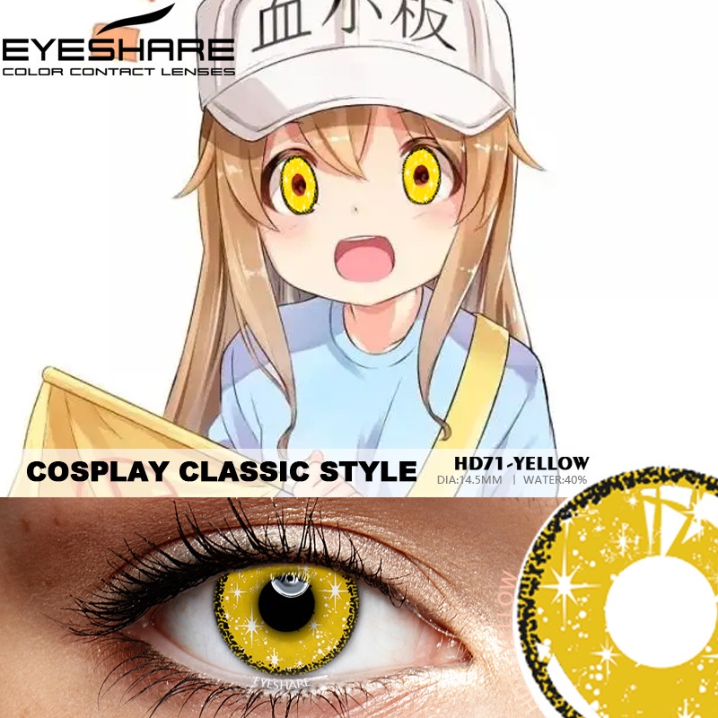 soflen model terbaru 2023 Softlens EYESHARE 14.5mm NORMAL Softlens Cosplay Anime Fashion Kartun Naruto Halloween Import Premium Big Eyes/ Softlen Soflens Crazy Kosplay - Gratis Lenscase