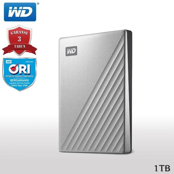 WD My Passport Ultra 1TB - HD Eksternal USB Type-C Garansi Resmi 3 Tahun