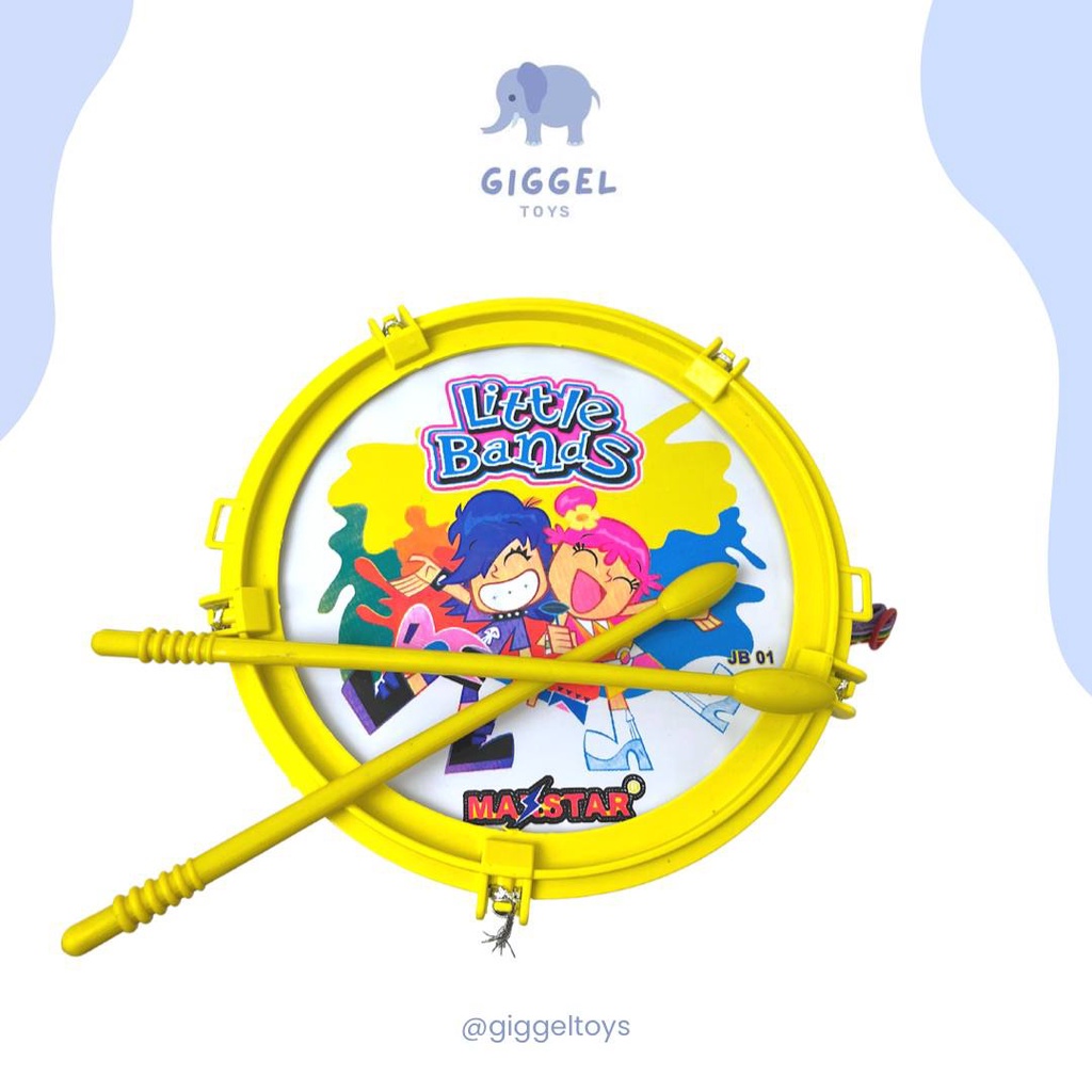 [ Giggel ] Mainan Anak Little Band Drum / Alat Musik  Drum Single Mini