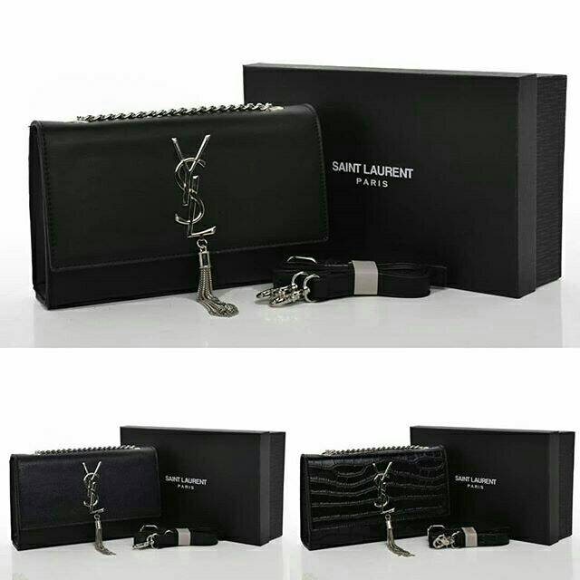 Clutch Ysl tas selempang wanita