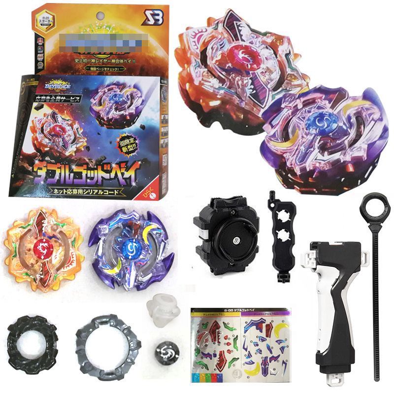 OP19K Beyblade Burst Set God Beyblade Eclipse Apollos Artemis Corocoro Mainan Gangsing Hadiah Birthd