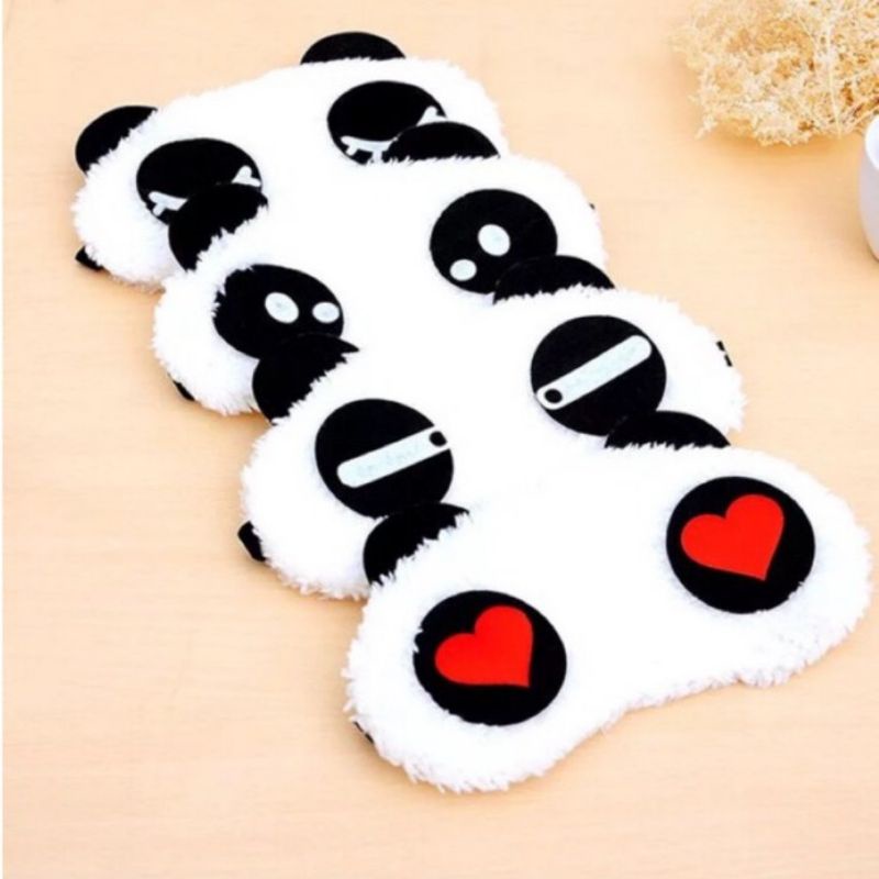 Penutup Mata Motif Karakter Panda Sleeping Eye Cover Cute Panda Kacamata Tidur Lucu