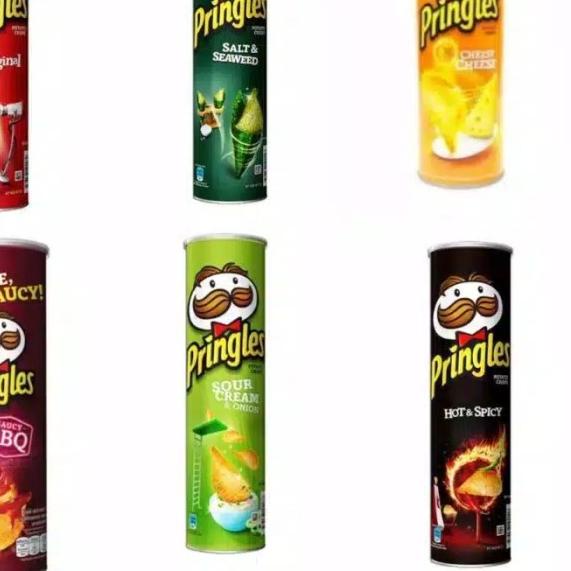 

ⅎ ( Keripik Kentang ) Pringles Potato Chips 107gram / pringles 107gr - Salt Seaweed ☈