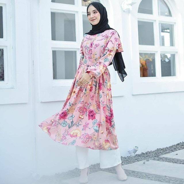 LAVENA TUNIK | TUNIK MOTIF FLORA | TUNIK RAYON PREMIUM | TUNIK BUSUI FRIENDLY