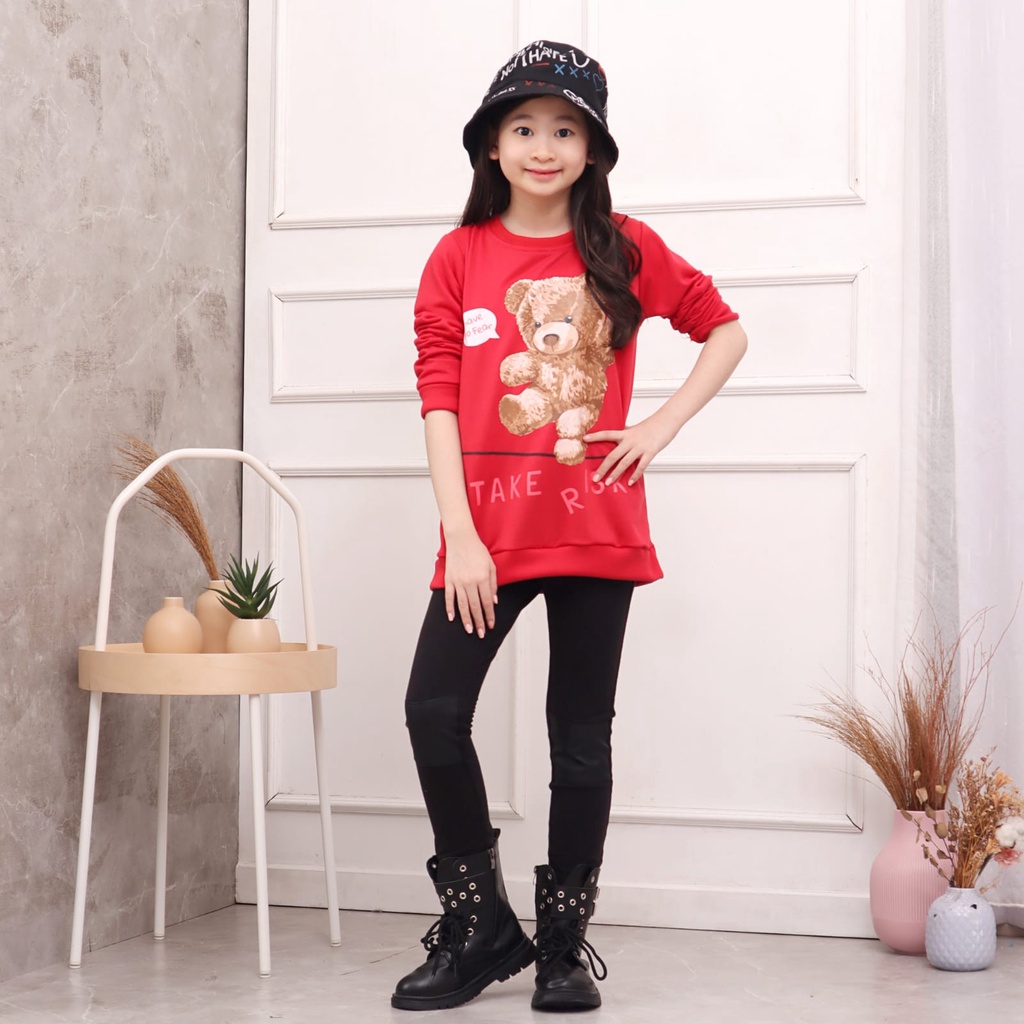 Sweater Anak Perempuan Motif Karakter umur 3-12 tahun