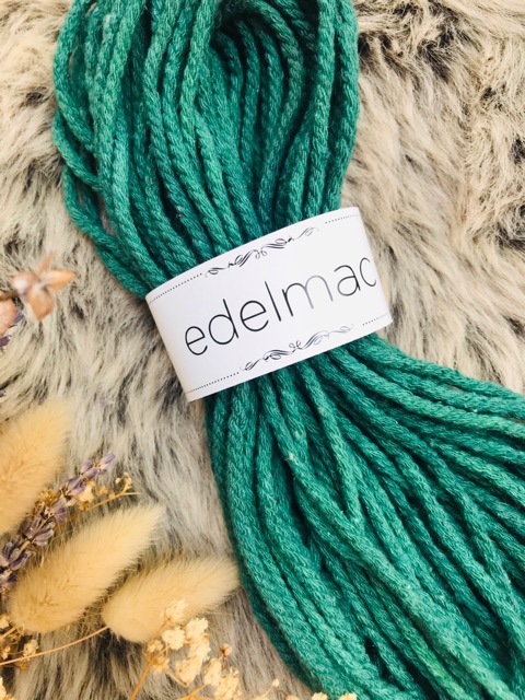 Ecer 20m Tali | Tali Katun Macrame Hijau Green 4mm Twist