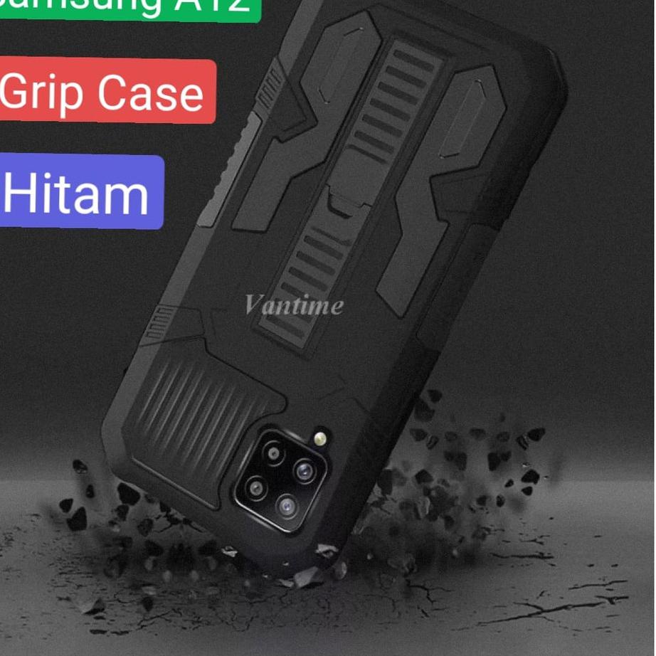 (PROMO PBE37) Case Samsung M12 A12 Soft Case Bening Tali Lanyard Armor Ring Hard Cover Glass Miror K