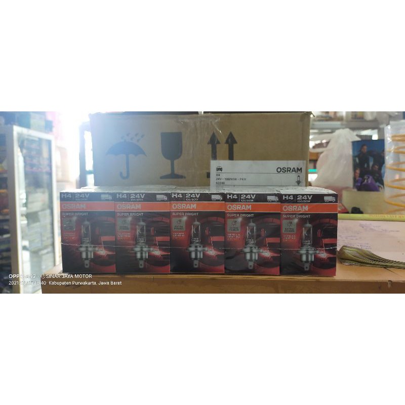 osram mobil truk lampu depan 24v 100/90w