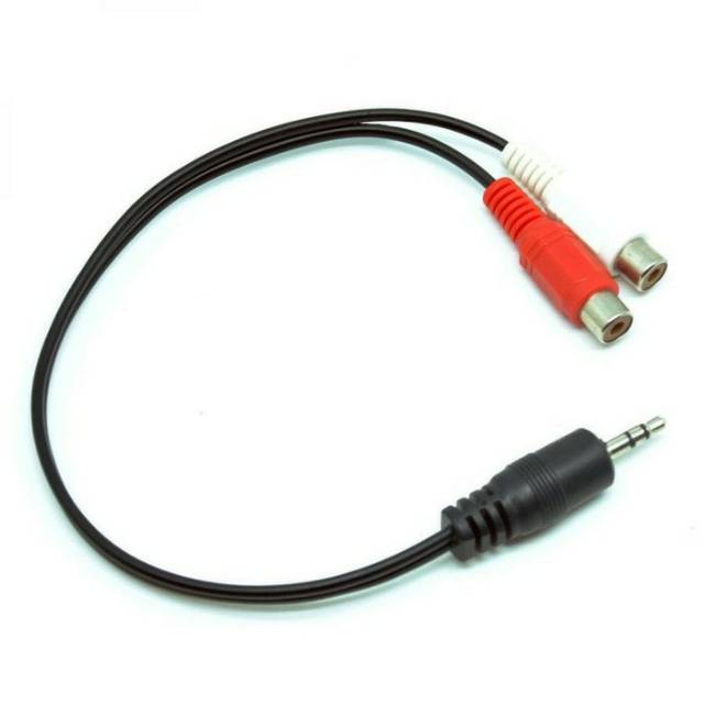 Kabel AUX Hifi to RCA Female | Kabel RCA to Audio Female Pendek