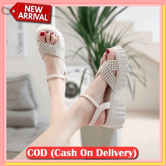Weges Remaja Casual Sendal Wedges Terbaru Wages Kekinian Wejes Wanita Murah Wedges Kekinian Weges Im