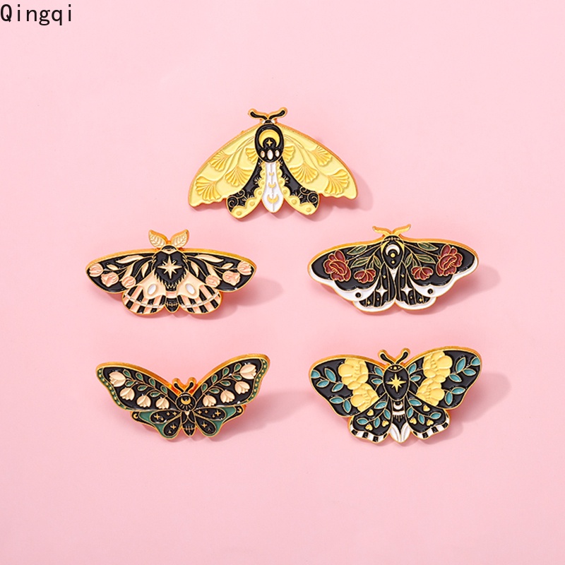 Bros Pin Enamel Desain Kartun Hewan Butterfly Bunga Warna-Warni Untuk Hadiah Anak