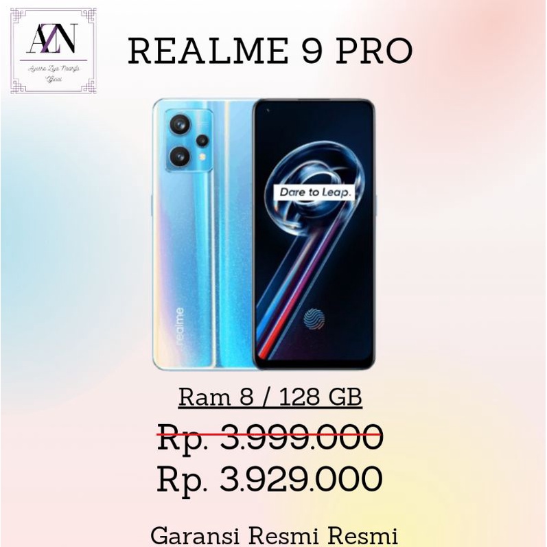 HANDPHONE REALME 9 PRO RAM 8 / 128 GB GARANSI RESMI | HP TERLARIS | HP REALME 9 PRO