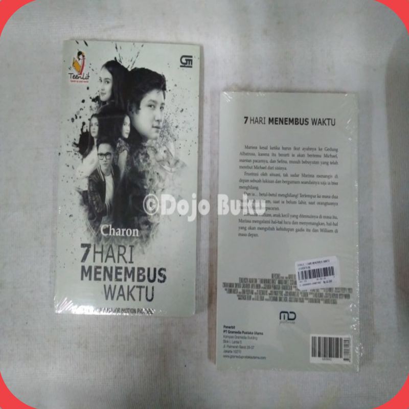 Buku Teenlit : 7 Hari Menembus waktu ( Charon ) Cover Film [ORIGINAL]