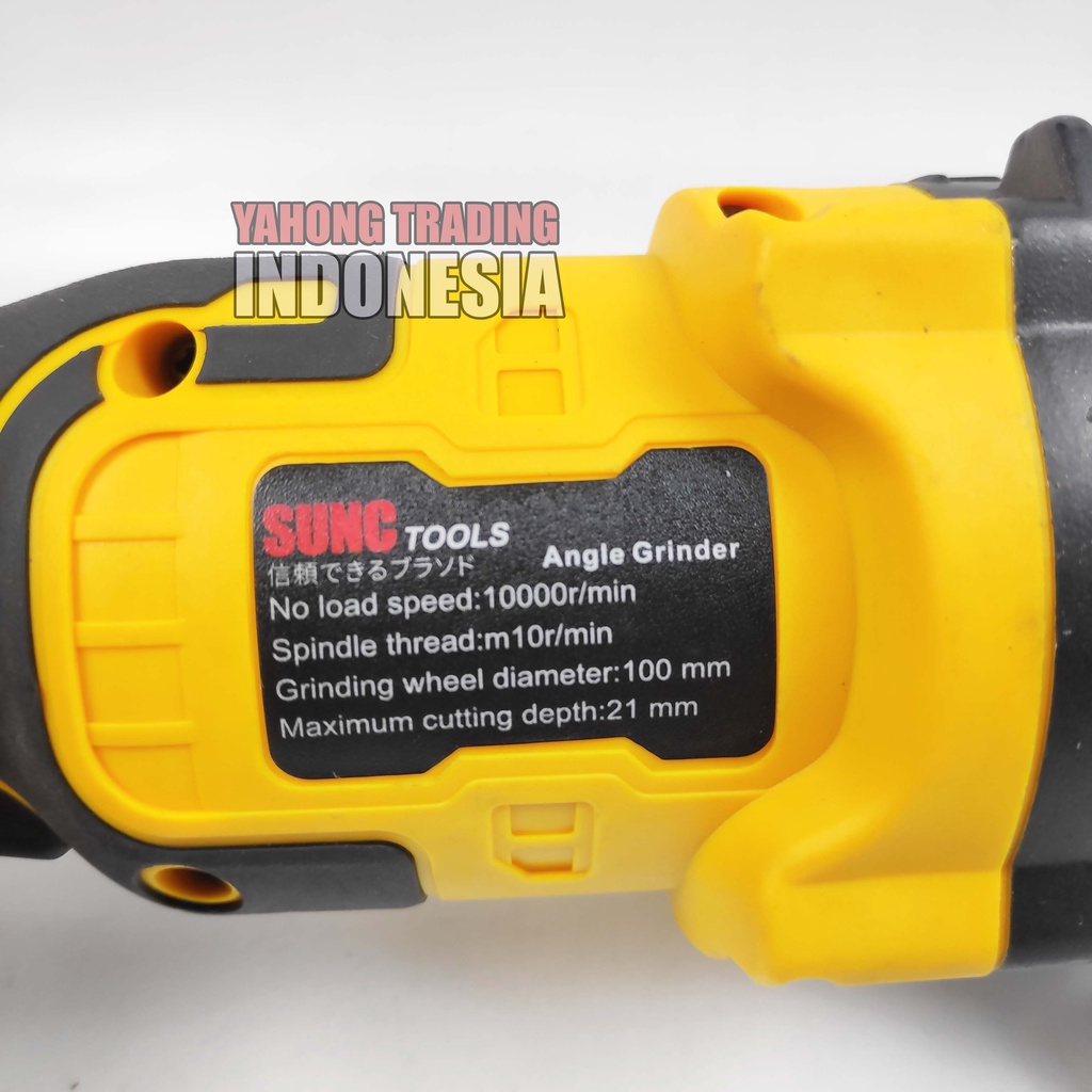 PAKET Mesin Gerinda Baterai Cordless Angle Grinder + Mesin Bor Baterai Cordless Drill 42VF SUNC TOOLS