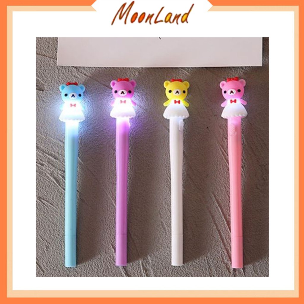 

MoonLand 443 COD Pena Bear LED Lucu LED Unicorn Pen Murah Import