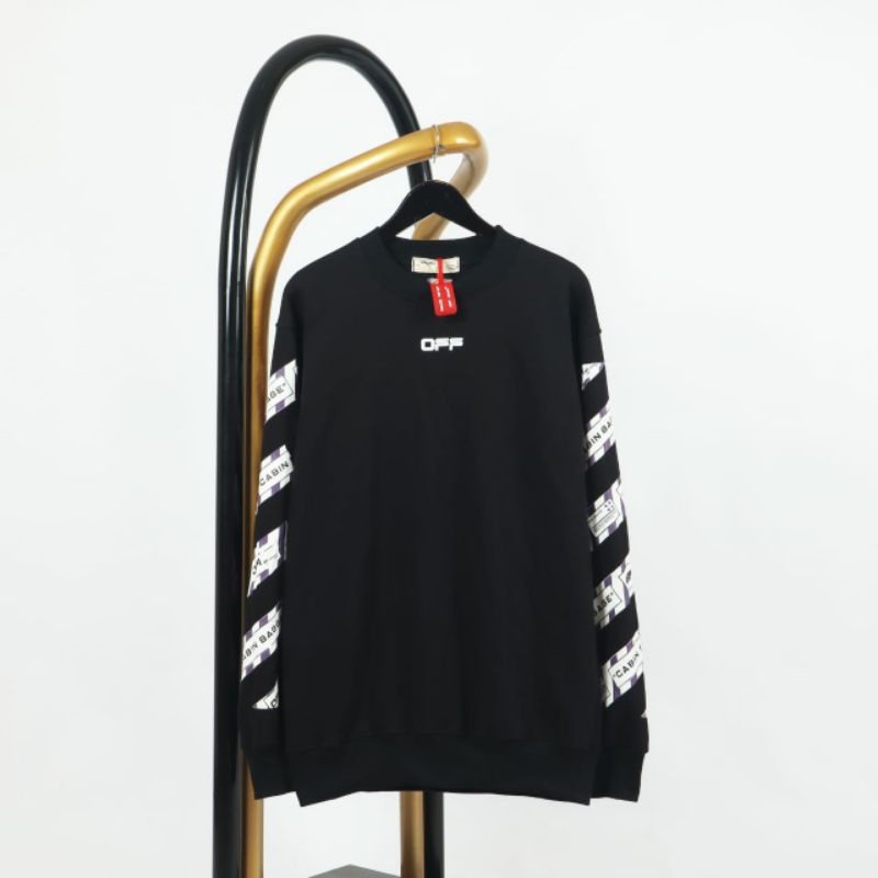 SWEATER CREWNECK OFF WHITE CABIN BAGGAGE FULLTAG &amp; LEBEL