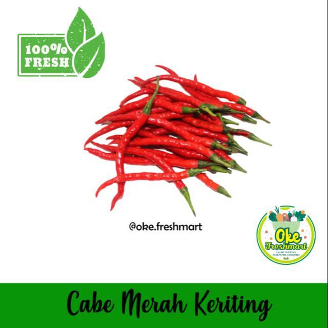 

(Fresh Segar) Cabe Merah Keriting