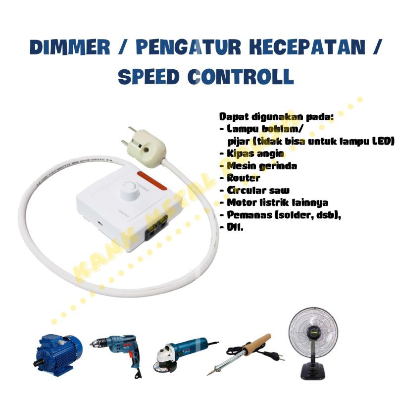 Jual Dimmer Speed Control Bor Gerinda Mini Grinder Max Watt Shopee Indonesia