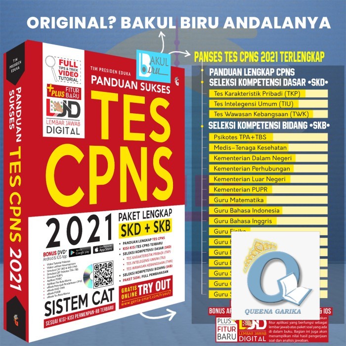 ORIGINAL BUKU TES CPNS DAN BUMN PANDUAN SUKSES TES CPNS 2021 MAGENTA MEDIA