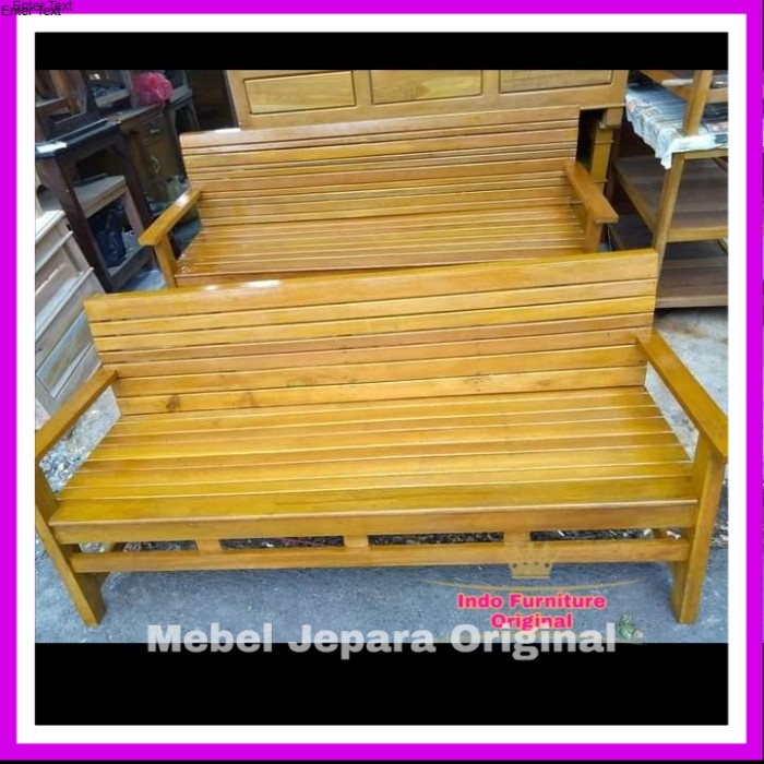 Kursi Teras Tamu/Kursi Luar Rumah/Kursi Taman Kayu Bengkirai Murah Murah