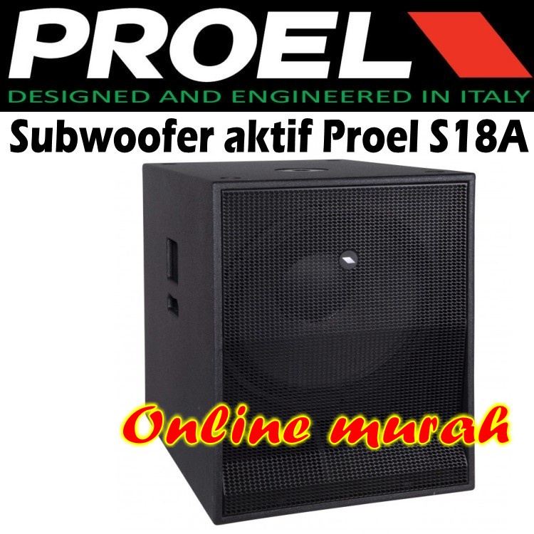 subwoofer aktif proel s18a proel s 18a proel s18 a 18 inch 1 buah