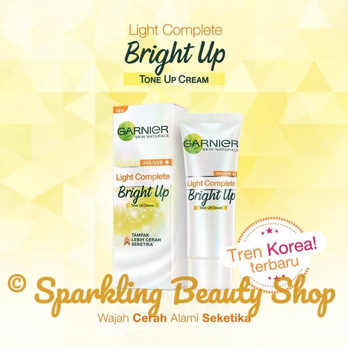 Terbaru Garnier Light Complete Bright Up Tone Up Cream - 15 ML Original